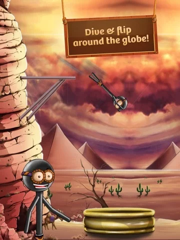 Изображение игры: World Tour Stickman High Diving
