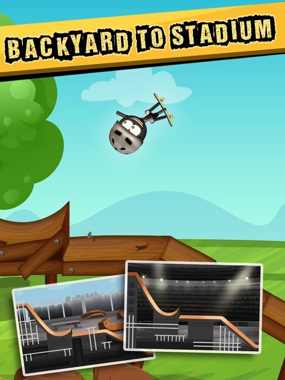 Изображение игры: Stickman Big Air Skateboarding