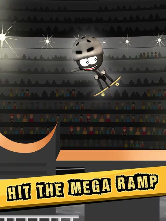 Изображение игры: Stickman Big Air Skateboarding