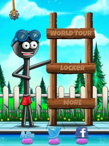 Изображение игры: World Tour Stickman High Diving