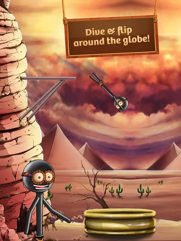 Изображение игры: World Tour Stickman High Diving