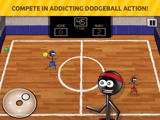 Изображение игры: Stickman 1-on-1 Dodgeball