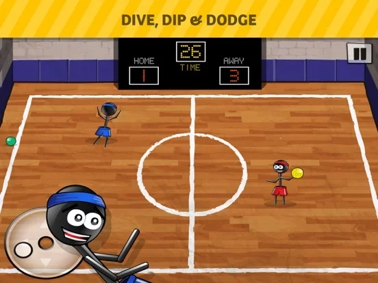 Изображение игры: Stickman 1-on-1 Dodgeball