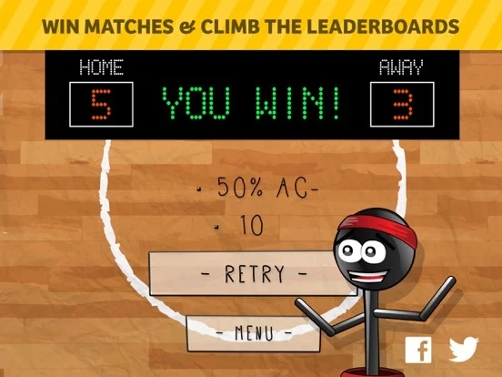 Изображение игры: Stickman 1-on-1 Dodgeball