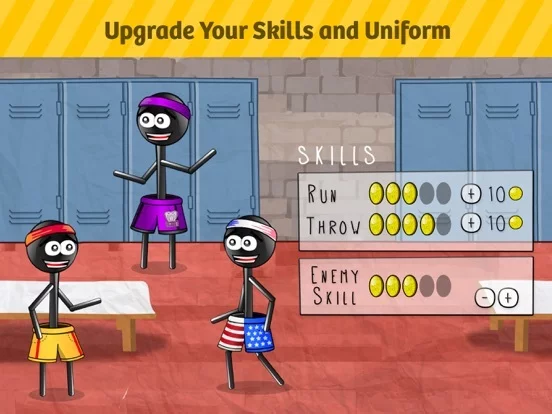 Изображение игры: Stickman 1-on-1 Dodgeball