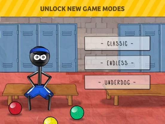 Изображение игры: Stickman 1-on-1 Dodgeball