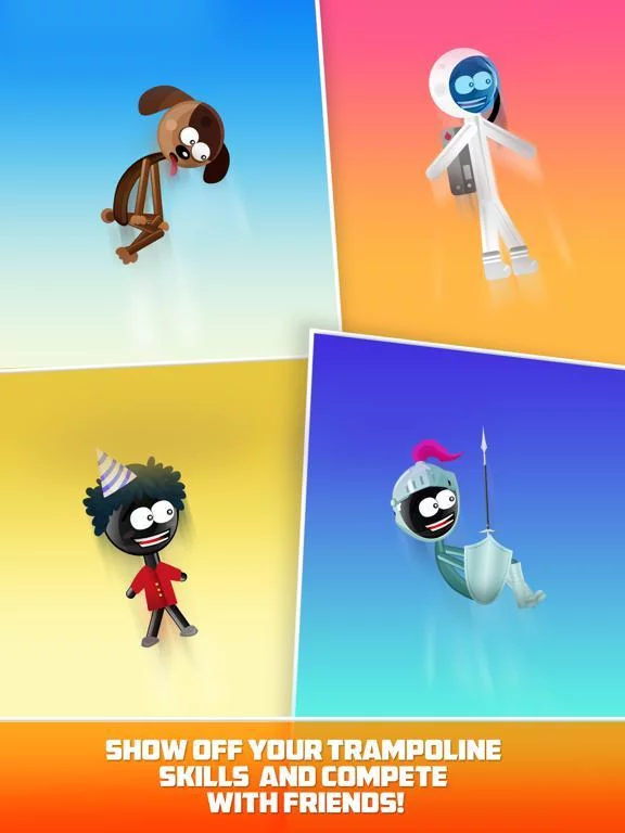 Изображение игры: Stickman Trampoline