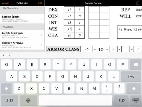 Изображение игры: Real Sheet Unlimited: Pathfinder