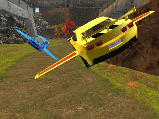 Изображение игры: Flying Car Racing PRO - Full Simulator Version