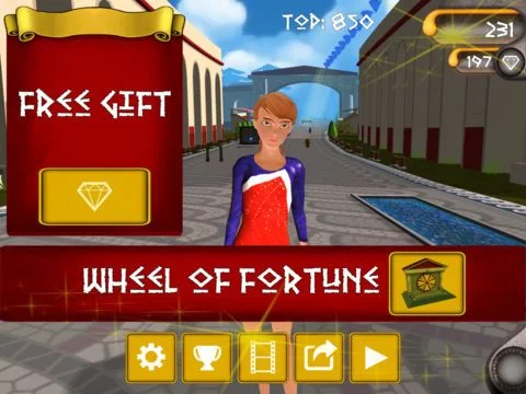 Изображение игры: Gym Runner - The Endless Gymnastics Adventure!