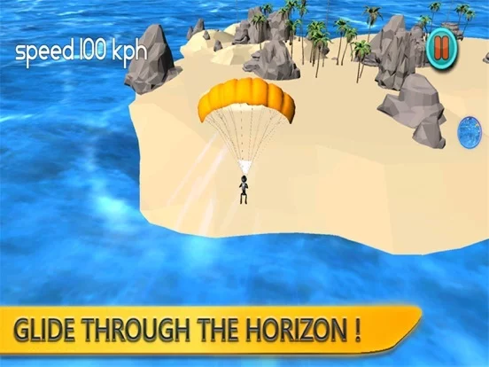 Изображение игры: Stickman Parachute: 3D Skydiving