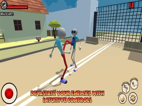 Изображение игры: Stickman City: Angry Fighting