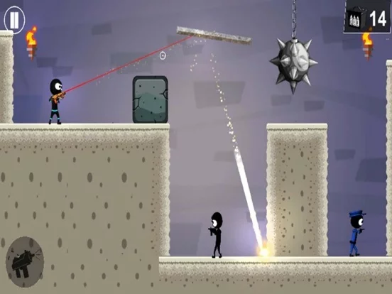 Изображение игры: Stickman Shooter Elite Strike