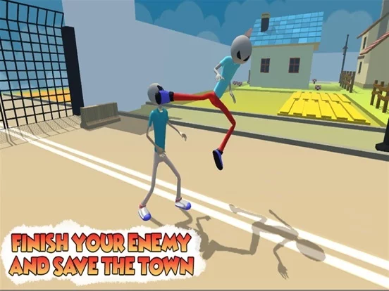 Изображение игры: Stickman City: Angry Fighting