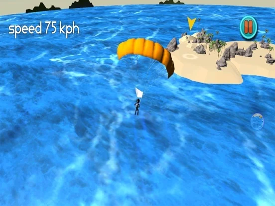 Изображение игры: Stickman Parachute: 3D Skydiving