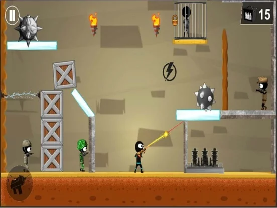 Изображение игры: Stickman Shooter Elite Strike