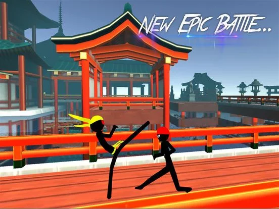 Изображение игры: Stickman Karate Fighting 3D