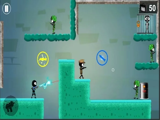 Изображение игры: Stickman Shooter Elite Strike