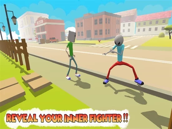 Изображение игры: Stickman City: Angry Fighting