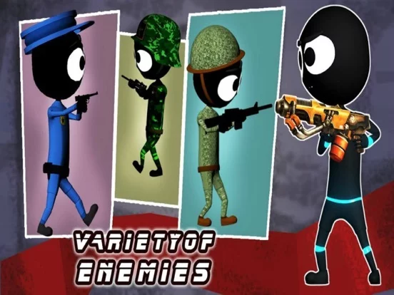 Изображение игры: Stickman Shooter Elite Strike