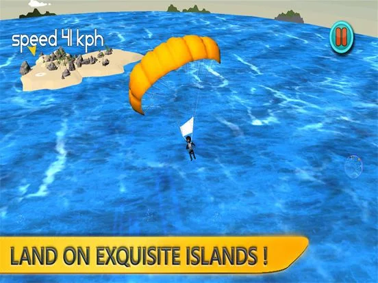 Изображение игры: Stickman Parachute: 3D Skydiving