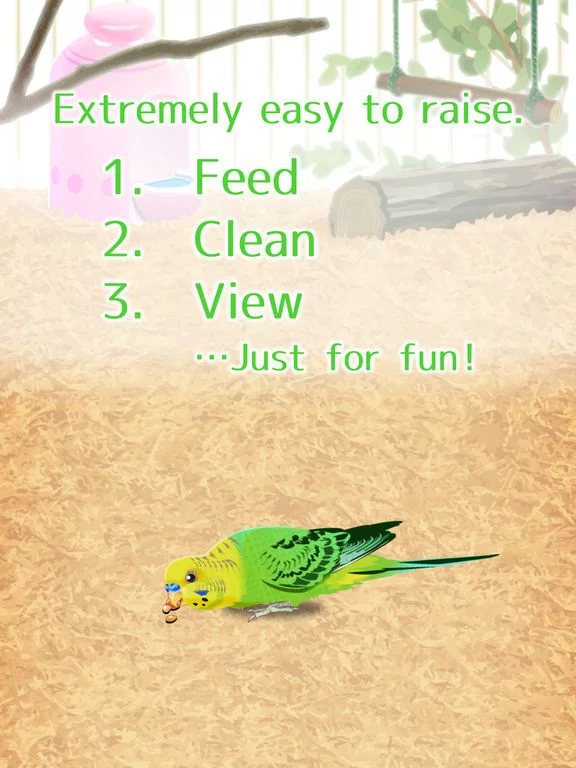 Изображение игры: Virtual Therapeutic Parakeet Pet