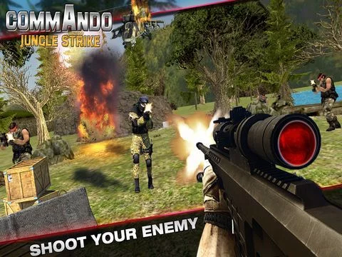 Изображение игры: Commando Jungle Strike
