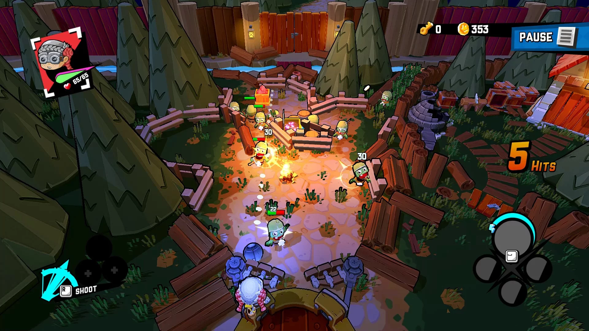 Изображение игры: Zombie Rollerz