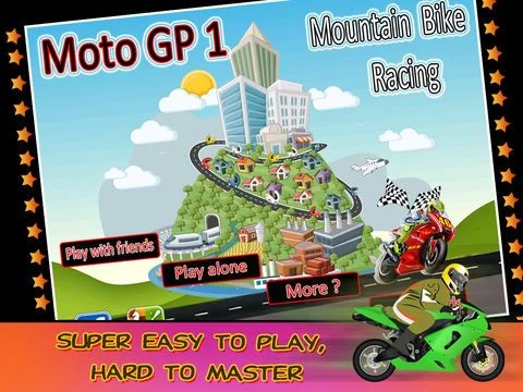 Изображение игры: Moto GP 1 HD - Control your automobile motorbike through the tough mountain trails.