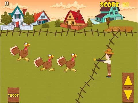 Изображение игры: Attack of the Wild Turkeys - Get My Gun Fast!! Free