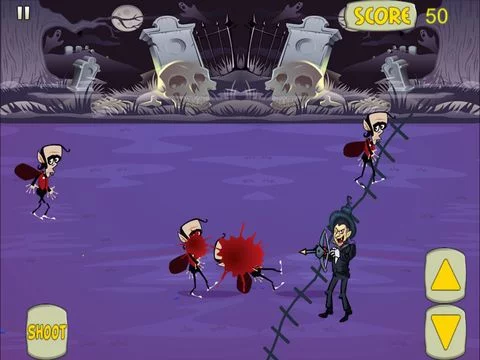 Изображение игры: Vampire Attack Defense Shootout - The Last Man's Diaries Free