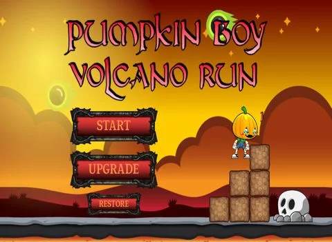 Изображение игры: Pumpkin Boy Volcano Run