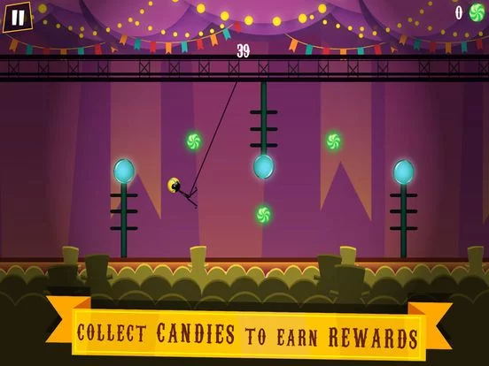 Изображение игры: Stickman Rope Jumper Hero