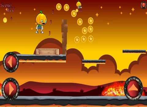 Изображение игры: Pumpkin Boy Volcano Run