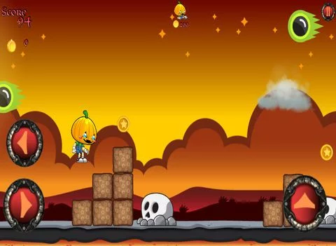 Изображение игры: Pumpkin Boy Volcano Run