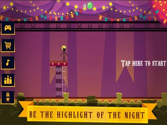 Изображение игры: Stickman Rope Jumper Hero