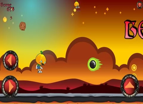 Изображение игры: Pumpkin Boy Volcano Run