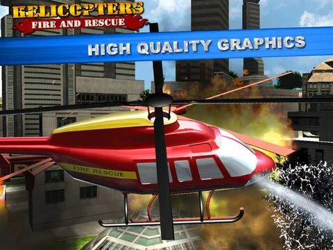 Изображение игры: Helicopter Fire Rescue Simulator