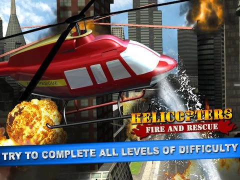 Изображение игры: Helicopter Fire Rescue Simulator
