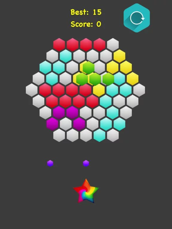 Изображение игры: Hexagonal Merge..