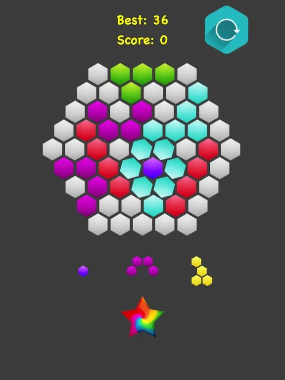 Изображение игры: Hexagonal Merge..
