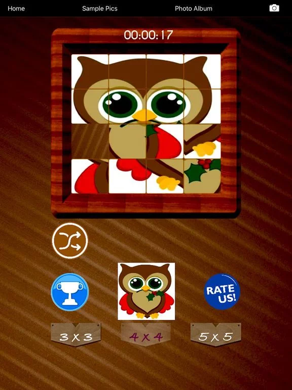 Изображение игры: Sliding puzzle tiles Premium