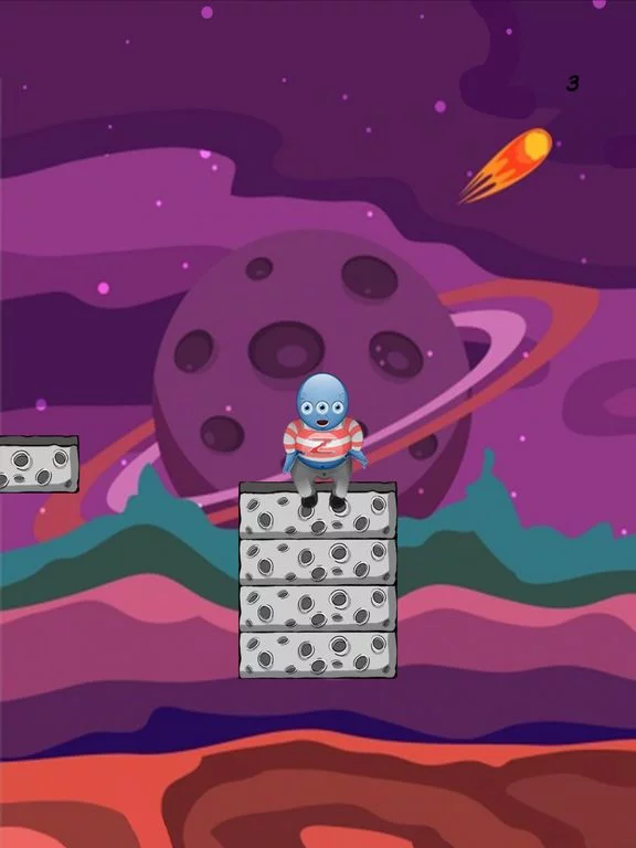 Изображение игры: Moon Brick Jumper