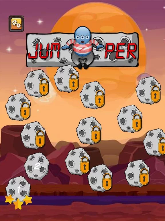 Изображение игры: Moon Brick Jumper