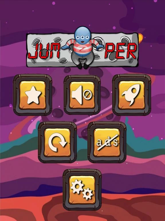 Изображение игры: Moon Brick Jumper