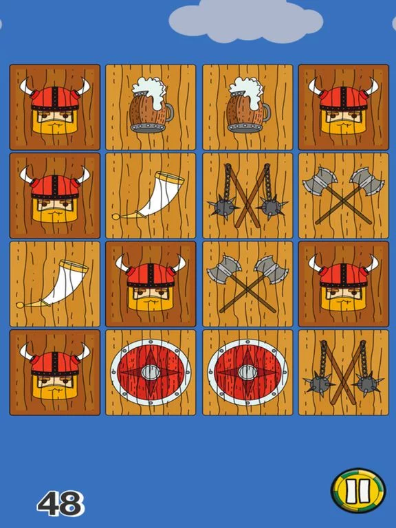 Изображение игры: Viking Pairs Mania