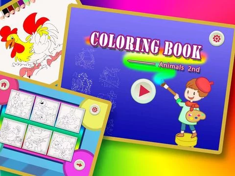 Изображение игры: Coloring Book 12 - Make the Animals Colorful (2nd)