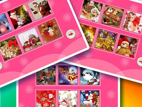 Изображение игры: Picture Jigsaw Puzzles For Kids - Santa Claus - Christmas Tree and Gifts