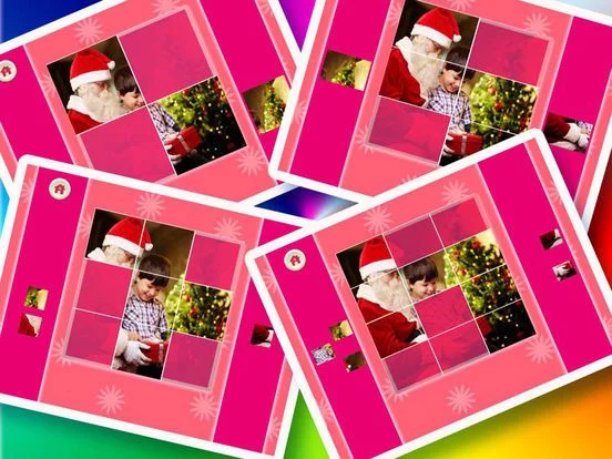 Изображение игры: Picture Jigsaw Puzzles For Kids - Santa Claus - Christmas Tree and Gifts