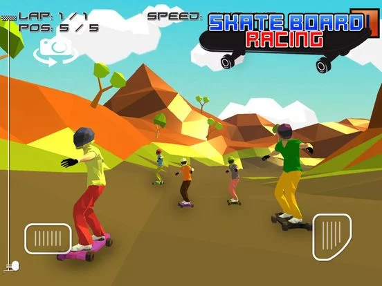 Изображение игры: Skate Board Racing - Game